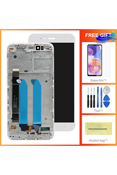 Choice شاشة بيضاء بإطار مقاس 5.5 بوصة لهواتف Mi A1 و MiA1 و MDG2 و MDI2، شاشة...