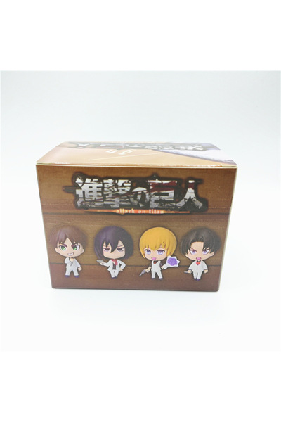 Choice مع العلبة رقم 01، مجموعة من 4 قطع من مجسمات شخصيات إيرين وليفي اللطيفة...