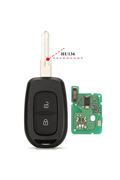 Choice مفتاح السيارة عن بعد HU136 بتردد 433 ميجاهرتز PCF7961M 4A لسيارات رينو...