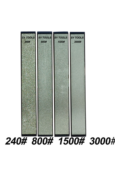 Choice 160×23×8 مم، 4 قطع من أحجار شحذ الماس، متعددة الأغراض، للاستخدام الخارجي، بزاوية ثابتة