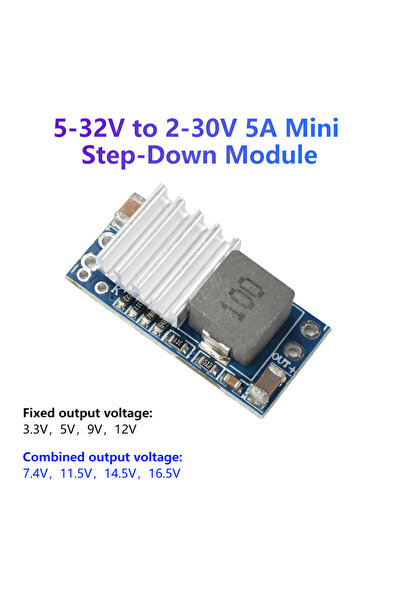 Choice وحدة تحويل التيار المستمر إلى تيار مستمر (Buck DC-DC) لرفع/خفض الجهد 5...