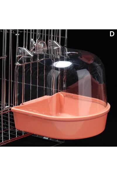 Choice حوض استحمام شفاف معلق للطيور لقفص الببغاوات وإكسسوارات قفص الطيور وحوض...