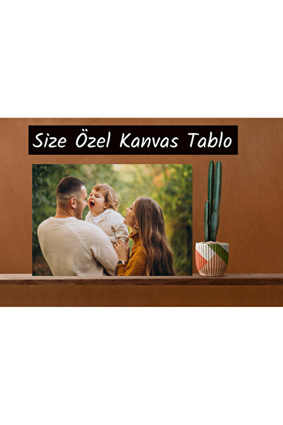 PARMART 3D Dokulu Kişiye Özel Baskı Gerilmiş Kanvas Tablo