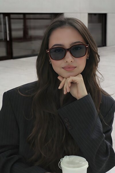 Eyesofia نظارات شمسية من Gemerek باللون البني والأسود للجنسين لعام 2025 للموسم الجديد