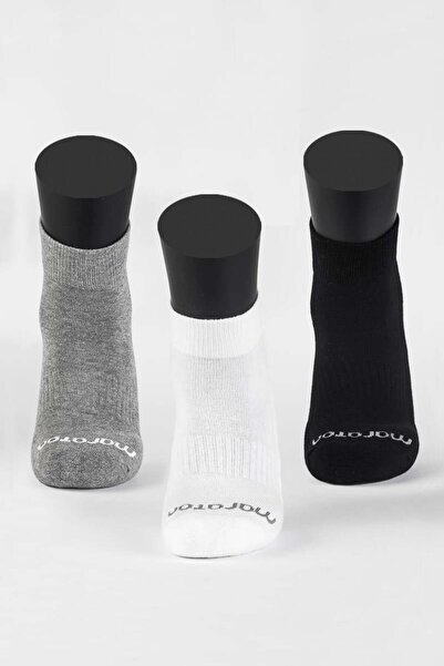 MARATON 3-Piece Unisex White Socks