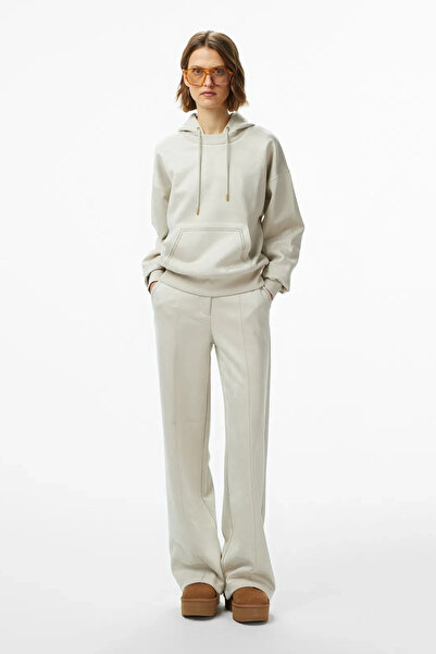 Guess Dámské kalhoty Tailoring Krem Tailored Fit Scuba Eşofman Altı W5BB53KAUJ2-A115