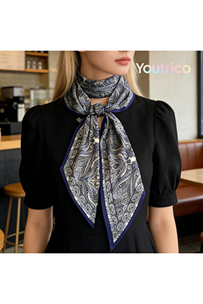 Youtrico Long silk scarves,Headbands,Retro fashion,147cm