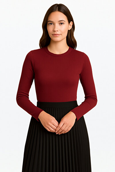 MİO ESTİLO Bluză cu mânecă lungă Novelle cu gât crew