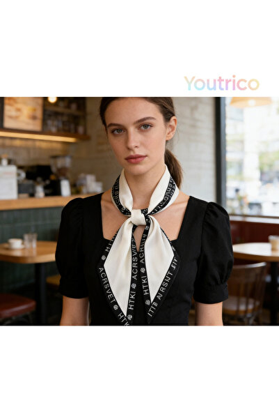 Youtrico وشاح حريري منقوش، عصابة رأس ورقبة مزدوجة الجوانب، أجواء الخريف والشتاء