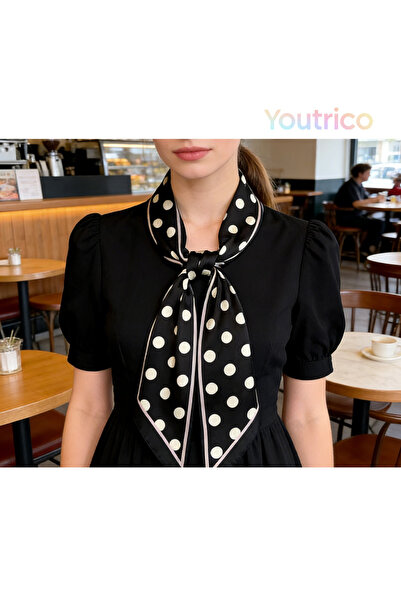 Youtrico وشاح حريري منقوش، عصابة رأس ورقبة مزدوجة الجوانب، أجواء الخريف والشتاء