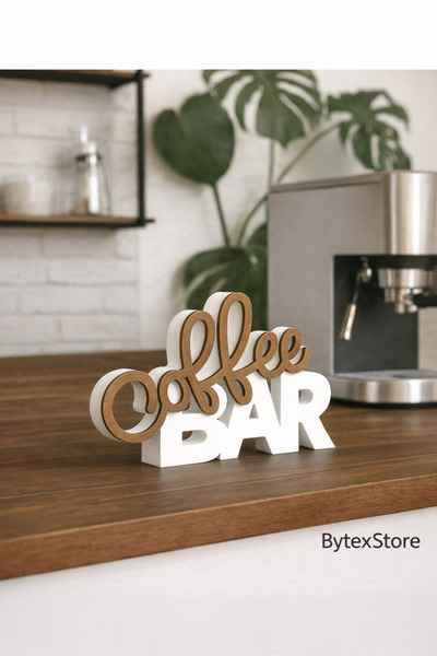 Genel Markalar Coffee Bar Yazısı Dekoratif Masa Üstü Aksesuar – Kahve Köşesi ...