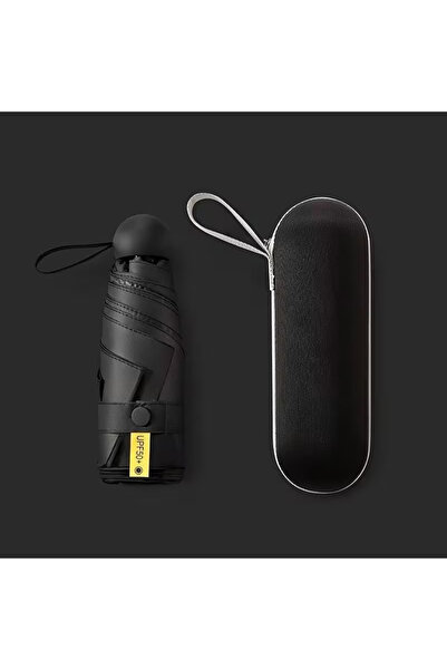 Kadan 1 Adet Kapsül Şemsiye Alana 1 Adet Hediye - Siyah