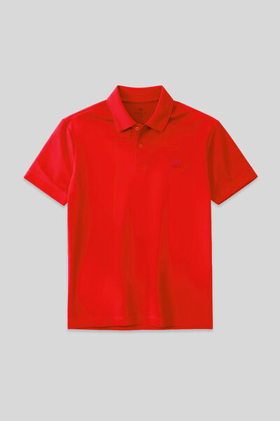 TOMMY LIFE Kırmızı Standart Kalıp Basic Polo Yaka Erkek T-Shirt - 87748