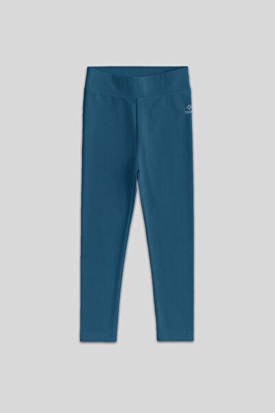 TOMMY LIFE Zümrüt Yüksek Bel Dar Paça Kız Çocuk Tayt - 75047