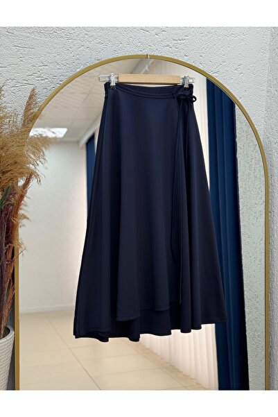 BENAHOLL تنورة سكوبا من إليسايد مع أربطة جانبية - GS3788 أزرق داكن