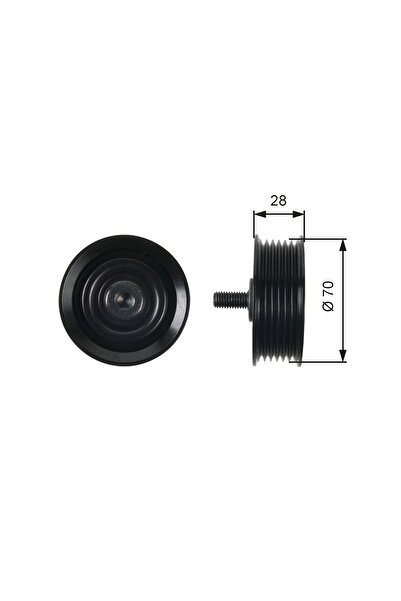 GATES Rola Ghidare/conducere, Curea Transmisie Hyundai Grand Santa Fé 2013-2018 Diesel