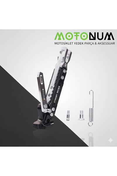 Motonum Rks Srk 125 R Yükseklik Ayarlı Metal Yan Sehpa Ayk0557