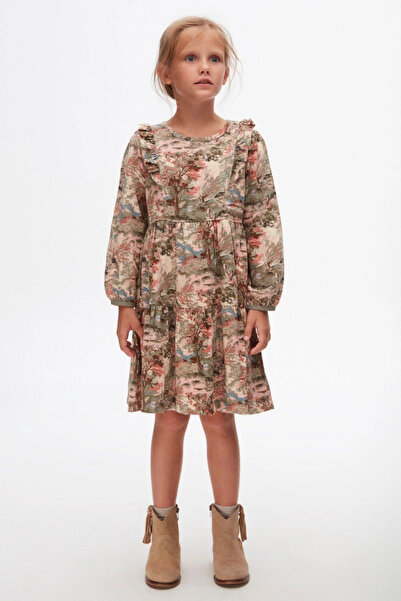 nk kids 4-8 Years Old Girl's Cotton Lined Şebboy Dress