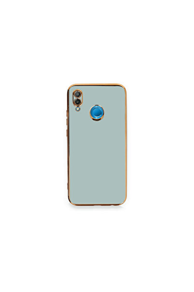 AKSEFİZZ Huawei P20 Lite Kılıf Parlak Soft Yüzeyli Kamera Korumalı Altın Kena...