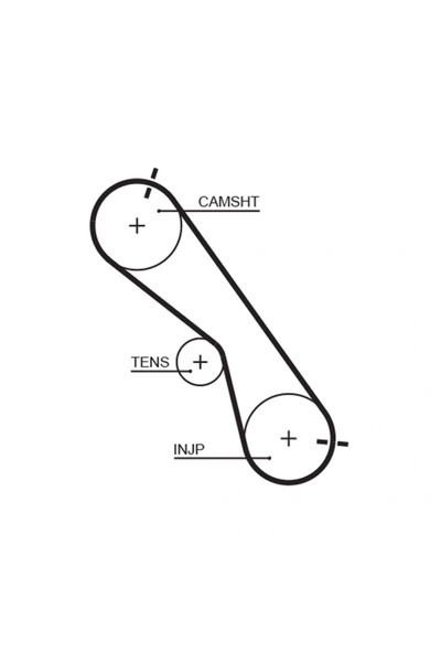 GATES Curea De Distributie Toyota 4 Runner Iv (_n21_) 2002-2005 Diesel