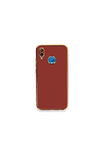 AKSEFİZZ Huawei P20 Lite Kılıf Parlak Soft Yüzeyli Kamera Korumalı Altın Kena...