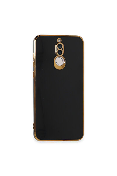 AKSEFİZZ Huawei Mate 10 Lite Kılıf Parlak Soft Yüzeyli Kamera Korumalı Altın ...