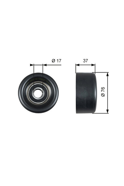 GATES Rola Ghidare/conducere, Curea Transmisie Land Rover Defender Cabrio (l316) 2007-2016 Diesel