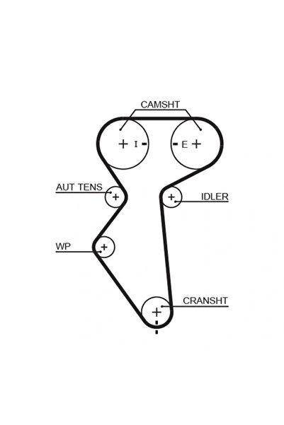 GATES Curea De Distributie Daewoo Cielo 1994-1998 Benzina