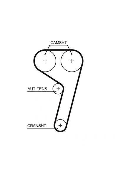 GATES Set Curea De Distributie Ford Figo I (jdj) 2010-2016 Benzina