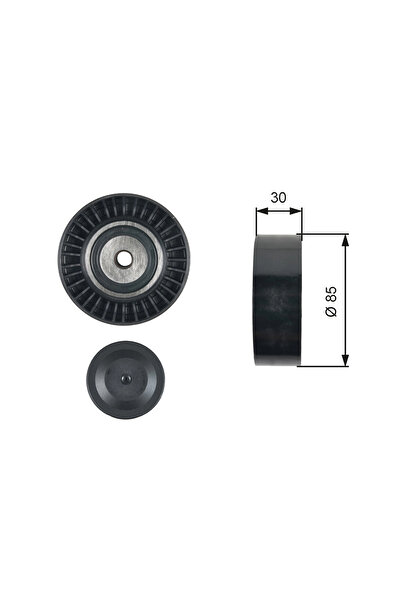 GATES Rola Ghidare/conducere, Curea Transmisie Subaru Outback (br) 2009-2018 Diesel