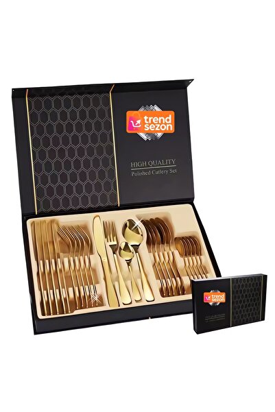 Teno Set of 24 Gold Cutlery Pieces