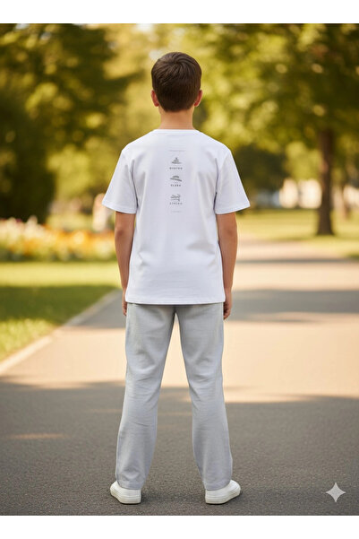 nk kids Nk 8-14 Years Old Scret Tshirt Linen Pants Gray