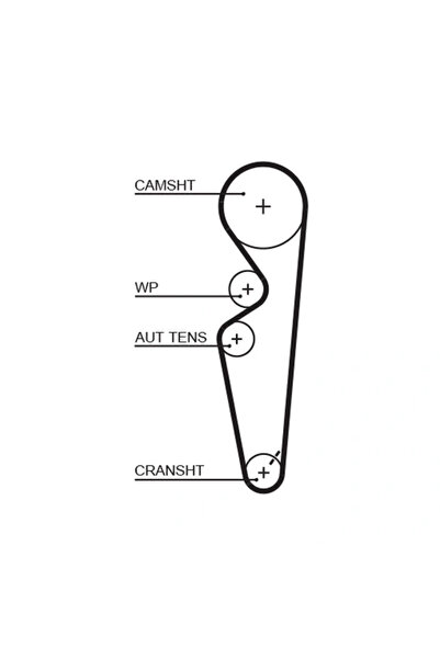 GATES Curea De Distributie Fiat Marea Weekend (185_) 1996-2002 Benzina