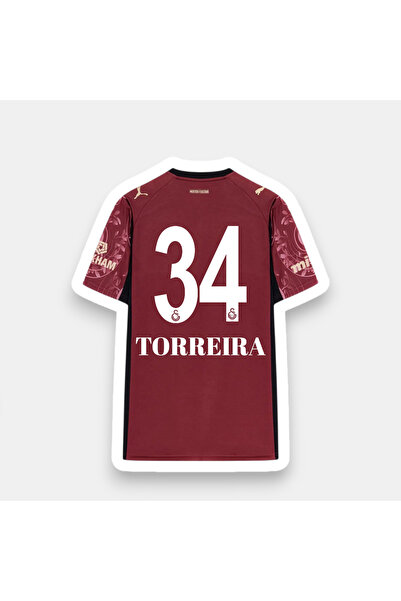 Quaxram TORREIRA 34 Gâlâtasarây 25-26 Yeni Sezon V Yaka Yetişkin Futbol Forma...