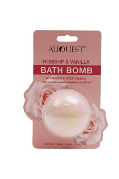 Auquest قنبلة استحمام أوكويست بالورد والفانيليا - لتفتيح وترطيب البشرة