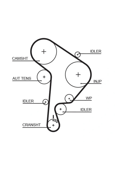 GATES Curea De Distributie Seat Cordoba Vario (6k5) 1996-2002 Diesel