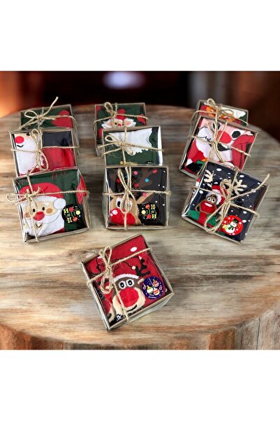Masalsı Concept 10 Adet Kutulu Hediyelik Yılbaşı Noel Christmas Çorap Seti - ...