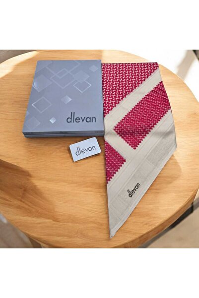 Elegant The new Dolphin shemagh is red with a beige background.