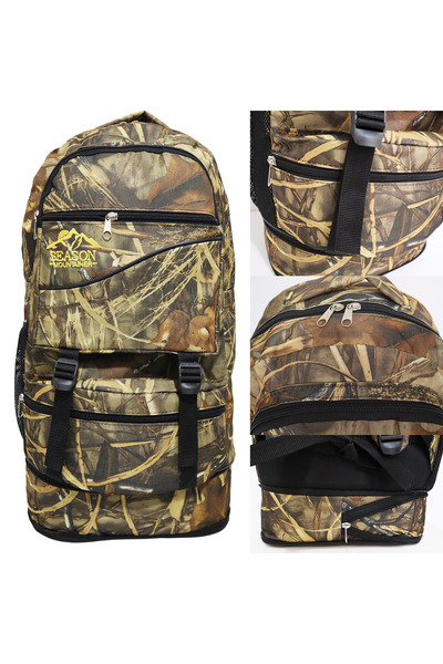 SEASONPOLO CLUB حقيبة تخييم، حقيبة ظهر، حقيبة ظهر للتسلق، سعة 40+ لتر