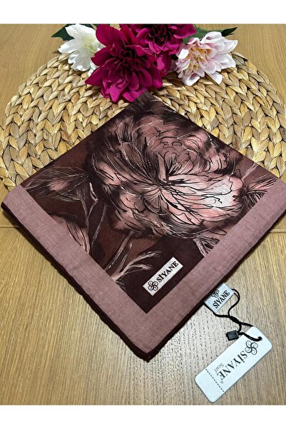 SİYANE ŞAL Siyane Scarf Lotus Pattern Scarf 06