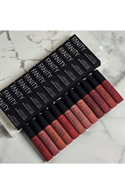 fanity مجموعة روج سائل ثابت من 12 قطعة متعدد الألوان