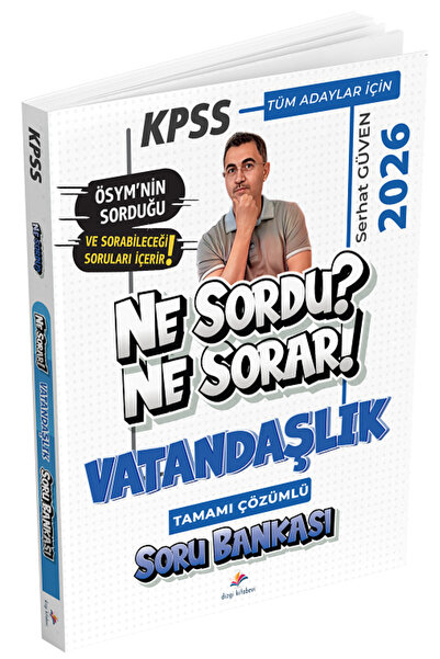Dizgi Kitap 2026 KPSS Vatandaşlık Ne Sordu Ne Sorar Soru Bankası Çözümlü - Se...