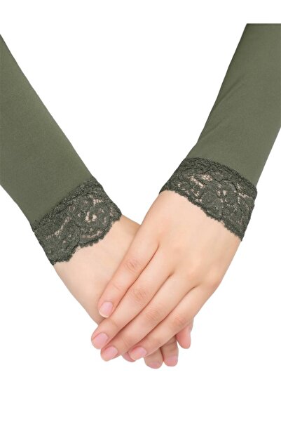 LA SEFA Arm Sleeve Lace Hijab Flexible Lycra Combed Cotton Fabric