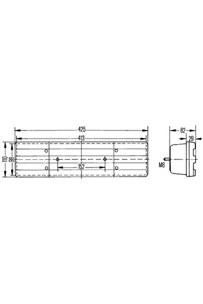 Hella Lampa Spate Mercedes-benz T2/ln1 Caroserie 1986-1994 Diesel