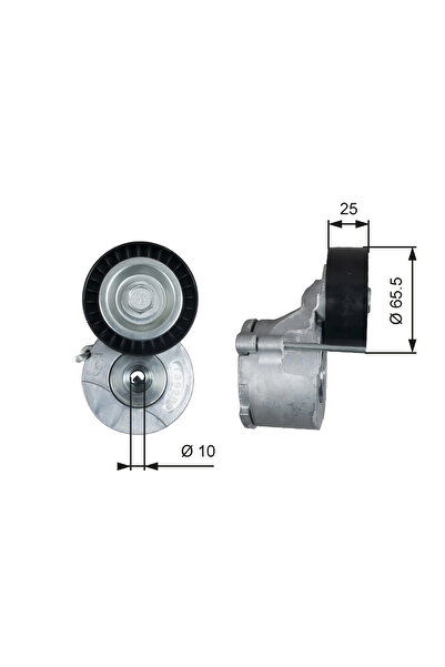 GATES Intinzator Curea, Curea Distributie Fiat Linea (323_, 110_) 2009-2014 Diesel