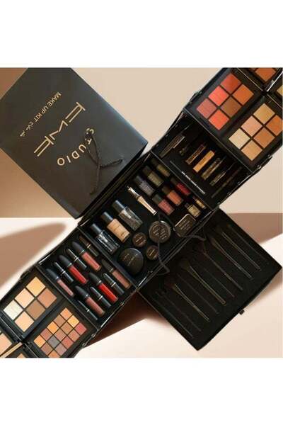 KWK مجموعة مكياج كاملة في علبة واحدة متعددة الألوان سهلة الاستخدام