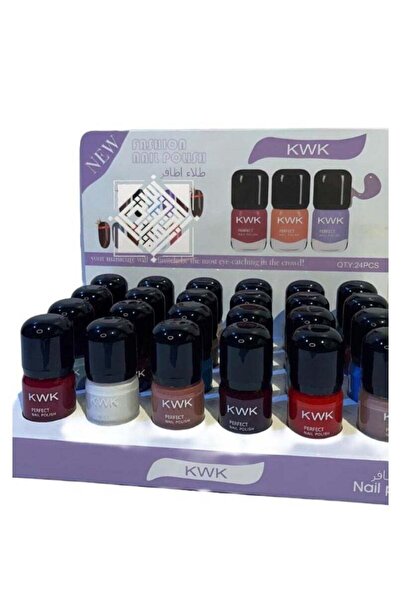 KWK مجموعة طلاء أظافر متعددة الألوان مكونة من 24 لونًا