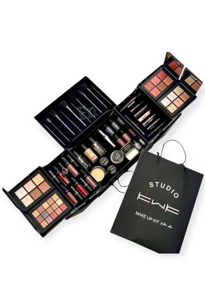 KWK Complete Makeup Box in Black - Everything You Need in One Box