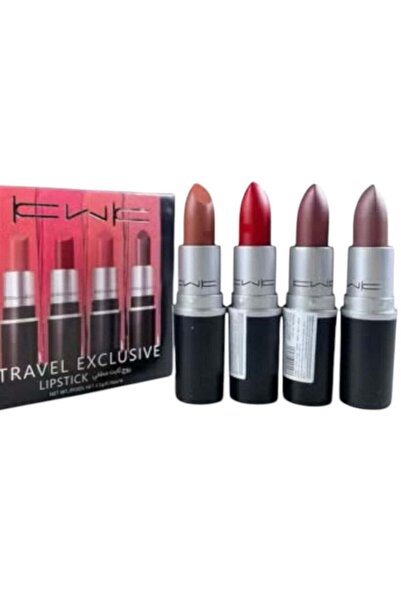 Ravel أحمر شفاه حصري من KWK، 4 قطع