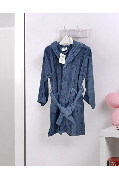 Gerenic Essential cotton bathrobe with hood for children